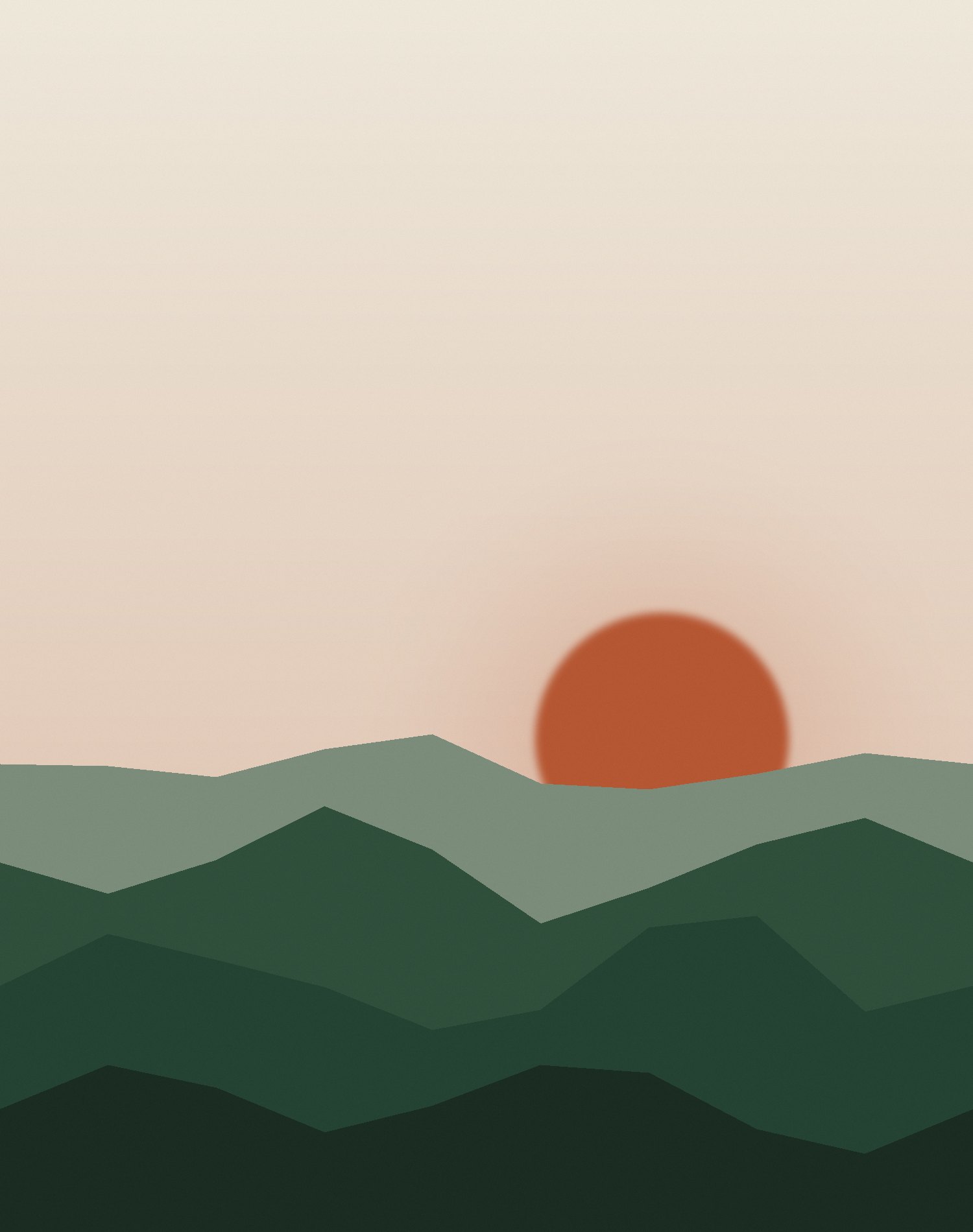 First light over the ridge